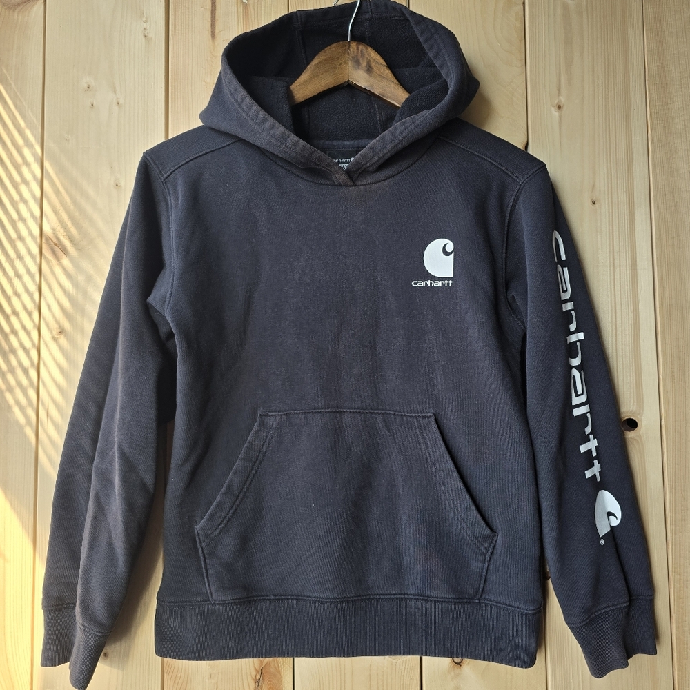 Carhartt Long Sleeve Hoodie Sweater Youth Medium 10-12